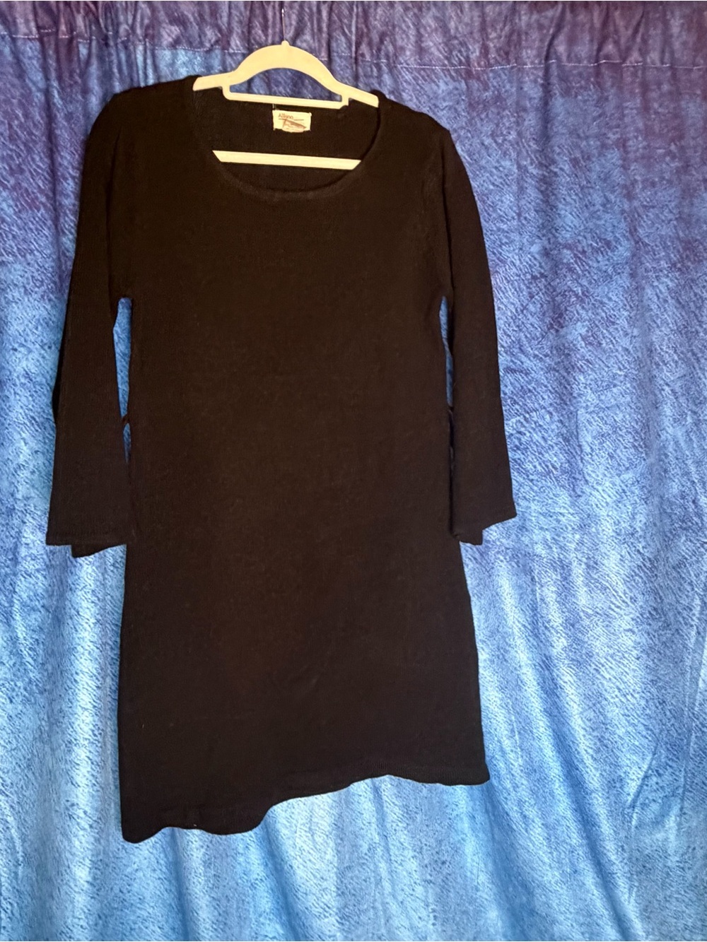 Allison Brittney Black Sweater dress with belt